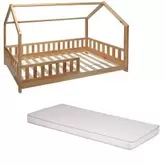 Lit enfant bosco 190x90 avec son matelas atmosphera for kids offre sur Conforama