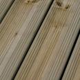 Lame de terrasse en bois naturel - L.360 x l.14,4 cm. Ép. 27 mm - Blooma offre à 9,9€ sur Brico Dépôt