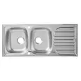 Évier de cuisine inox "turing" - 2 cuves offre à 59,9€ sur Brico Dépôt