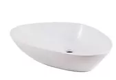 Vasque salle de bains à poser GoodHome Citrine en céramique coloris blanc l.58 x P.58 x H.14 cm offre à 77,4€ sur Castorama