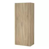 Armoire penderie portes battantes effet chêne Albas H. 200,6 x L. 80,3 x P. 51,9 cm offre à 99€ sur Castorama