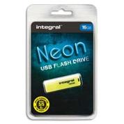 INTEGRAL Clé USB 2.0 NEON 16Go Jaune INFD16GBNEONYL offre à 7,4€ sur Top Office