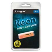 INTEGRAL Clé USB 2.0 NEON 16Go Orange INFD16GBNEONOR offre à 7,4€ sur Top Office