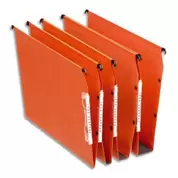 ESSELTE Boîte de 25 dossiers suspendus DUAL ARMOIRE en kraft 220g. Fond 15, volet agrafage. Orange offre à 53,4€ sur Top Office