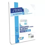 GPV Paquet de 50 enveloppes Blanches auto-adhésives 80 grammes format DL 110x220mm référence 6622 offre à 2,96€ sur Top Office