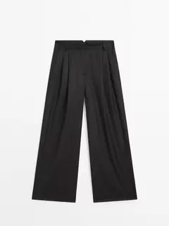 Pantalon flanelle 100 % laine offre à 129€ sur Massimo Dutti