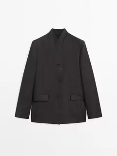 Blazer léger 100 % laine offre à 249€ sur Massimo Dutti