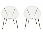 Lot de 2 fauteuils de jardin "Ania" - Blanc offre à 138€ sur Bricomarché