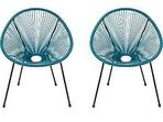 Lot de 2 fauteuils de jardin "Ania" - Bleu clair offre à 138€ sur Bricomarché