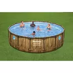 Piscine hors sol effet rotin brun 4,88x1,22 m HILO offre à 1649,9€ sur Bricomarché