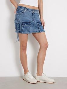 Mini-jupe en jean cargo offre à 110€ sur Guess