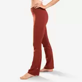 PANT FLARE PREMIUM YOGA DYN TERRACOTTA offre à 30€ sur Decathlon