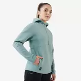 Sweat tennis à capuche demi zip dry soft - Dry 900 vert-de-gris offre à 25€ sur Decathlon