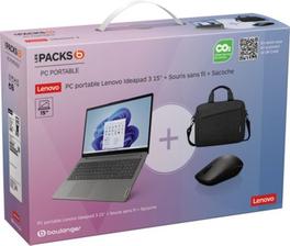 Ordinateur portable  LENOVO  Pack IdeaPad Slim 3 sacoche + souris offre à 599€ sur Boulanger