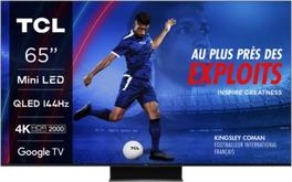 TV QLED  TCL  Mini LED 65C845 offre à 999€ sur Boulanger