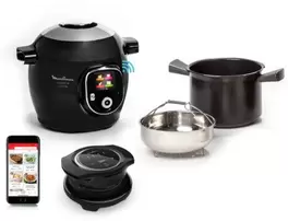 Cookeo    Cookeo Connect 200 recettes +extra crisp offre à 299,99€ sur Boulanger