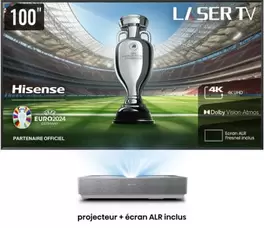 Vidéoprojecteur home cinéma    100L5HD Laser TV + écran ALR FRESNEL offre à 2490€ sur Boulanger