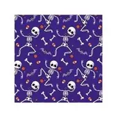 20 serviettes squelette - 33 x L 33 cm - Violet offre à 1,39€ sur La Foir'Fouille