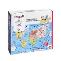 Puzzle du monde 200 pièces Oxybul offre à 19,99€ sur Oxybul