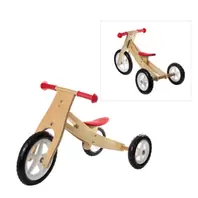 Tricycle 2 en 1 en bois offre à 89,99€ sur Oxybul