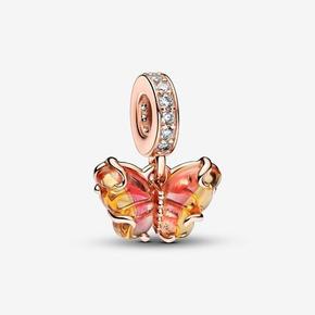 Charm Pendant Papillon en Verre de Murano Rose & Jaune offre à 59€ sur Pandora