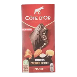 Tablette de chocolat au lait amandes et caramel offre à 1,99€ sur Stokomani