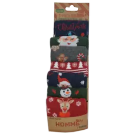 7 paires de chaussettes fantaisie Noël offre à 15,99€ sur Stokomani