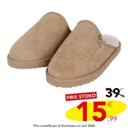 Chaussons fourrés offre à 15,99€ sur Stokomani