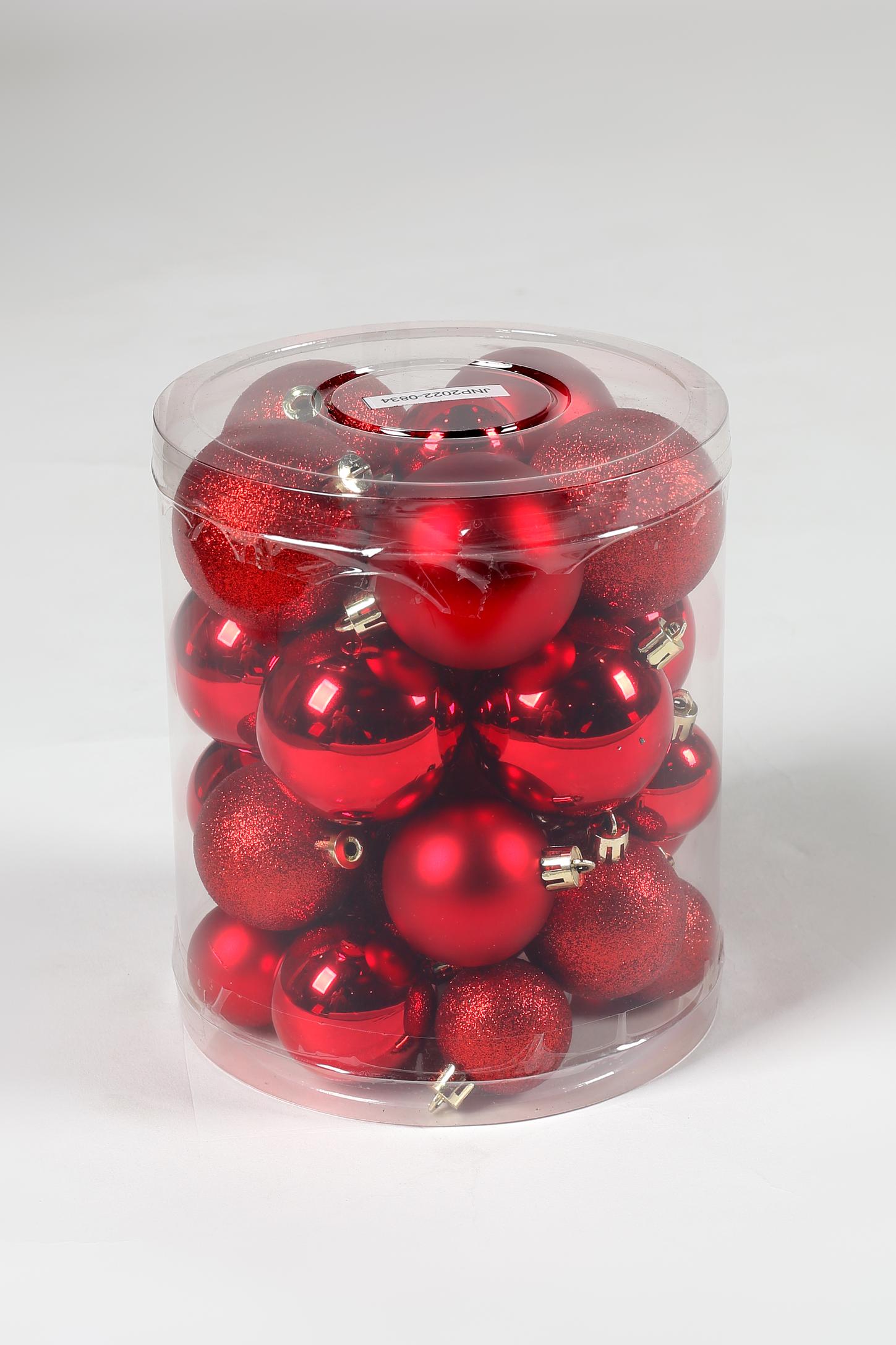 Ecloz - Boite de 30 boules de Noël en plastique incassable Rouge offre à 6,99€ sur Gamm vert