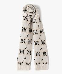 Echarpe femme en maille jacquard fleurs offre à 7,99€ sur Gémo