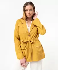 Veste femme coupe saharienne en Lyocell® offre à 11,99€ sur Gémo