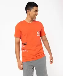 Tee-shirt homme à manches courtes look streetwear offre à 4,49€ sur Gémo