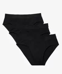 Slip homme en coton stretch uni à ceinture élastique (lot de 3) offre à 9,09€ sur Gémo