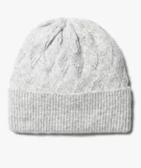 Bonnet à torsades modernes et revers femme offre à 9,09€ sur Gémo