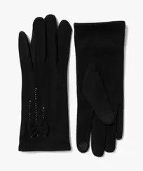 Gants tactiles à strass et nœud femme offre à 6,99€ sur Gémo