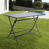 Table pliante 'Amarante' gris carbone offre à 129€ sur L'incroyable