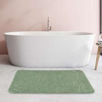 Tapis de salle de bain 'Leaves' vert sauge offre à 8,99€ sur L'incroyable
