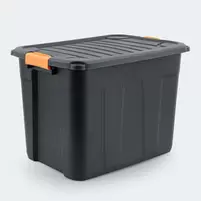 Bac de rangement 'Brico' noir 60L offre à 11,99€ sur L'incroyable