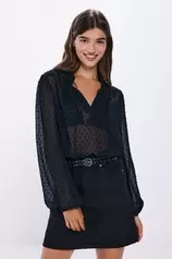 Blouse romantique en plumetis offre à 19,99€ sur Springfield