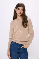 Pull étoile lurex offre à 24,99€ sur Springfield