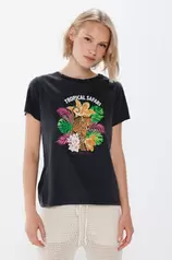 T-shirt « Tropical safari » offre à 6,99€ sur Springfield