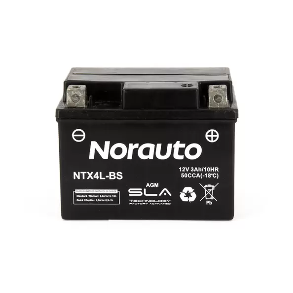 Batterie moto / scooter NORAUTO NTX4L-BS SLA AGM offre à 15,59€ sur Norauto