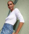 Tee-shirt l'Iconique manches longues en côte unie femme offre à 30€ sur Petit Bateau