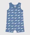 Combinaison courte imprimé baleine bébé en coton offre à 22€ sur Petit Bateau