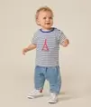 Tee-shirt manches courtes en jersey fin bébé offre à 22€ sur Petit Bateau