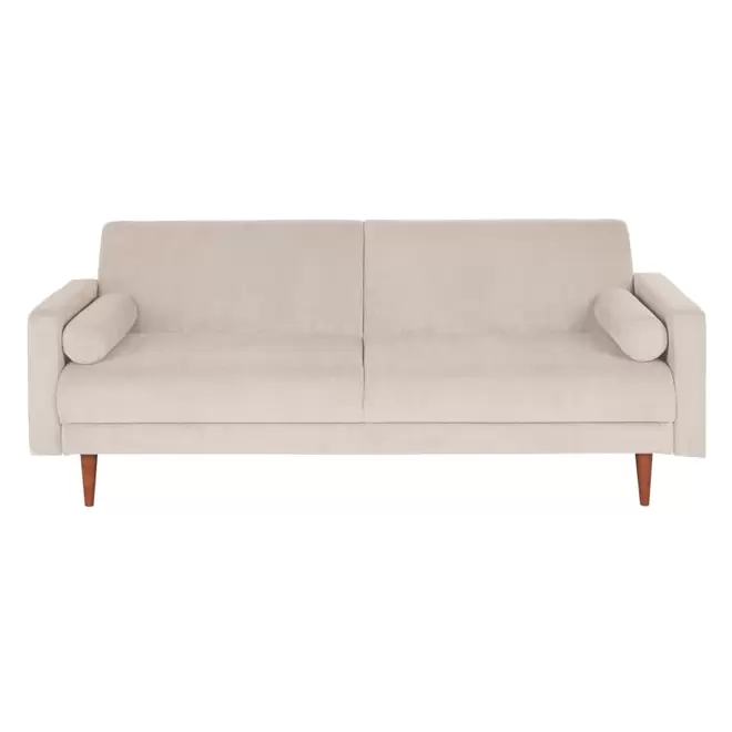 Canapé convertible 2/3 places en velours côtelé beige offre à 459€ sur Maisons du Monde