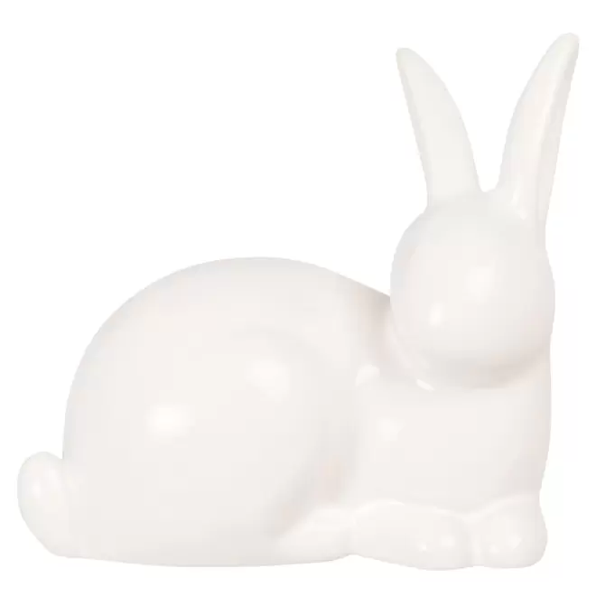 Statuette lapin en grès blanc H16 offre à 14,99€ sur Maisons du Monde