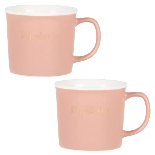 Mug en porcelaine rose avec inscription offre à 7,98€ sur Maisons du Monde