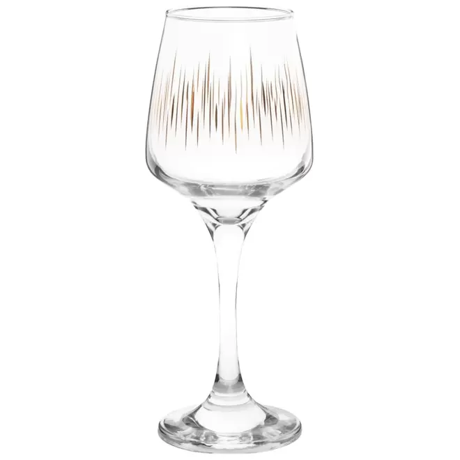 Coffret verres à pied (x2) en verre transparent et doré offre à 29,99€ sur Maisons du Monde