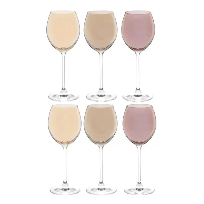 Verres à pied en verre multicolore (x6) offre à 36,99€ sur Maisons du Monde